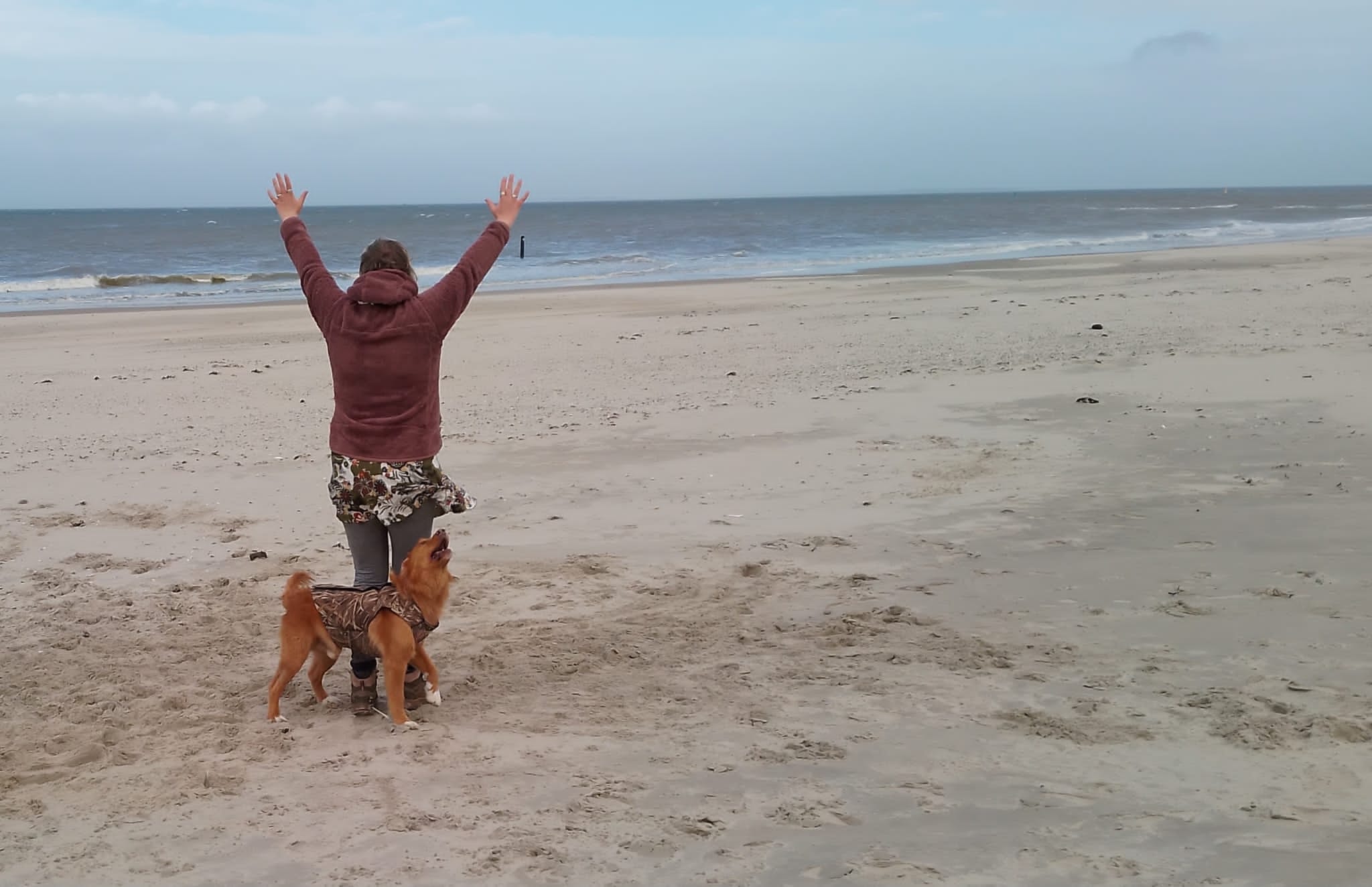 dansen aan zee